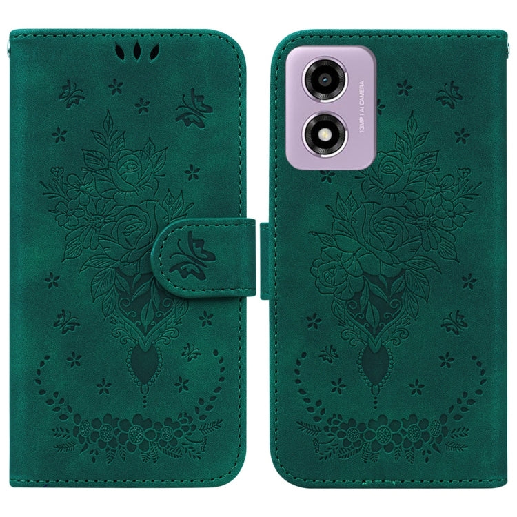 Custodia per telefono in pelle goffrata farfalla rosa, For Motorola Edge 50 Neo 5G Global, For Motorola Moto G04s / Moto E14, For Motorola Moto G85, For Motorola Edge 2024