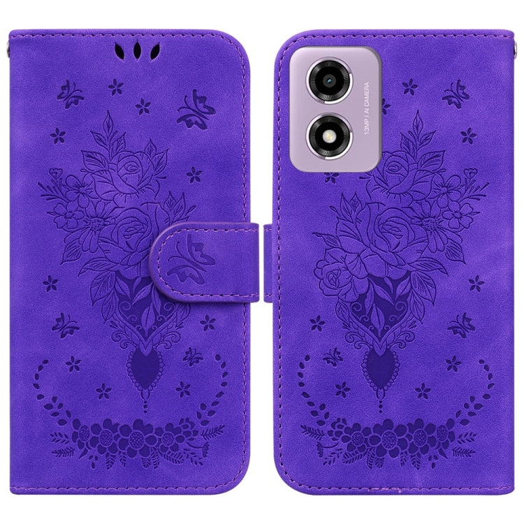 Custodia per telefono in pelle goffrata farfalla rosa, For Motorola Edge 50 Neo 5G Global, For Motorola Moto G04s / Moto E14, For Motorola Moto G85, For Motorola Edge 2024