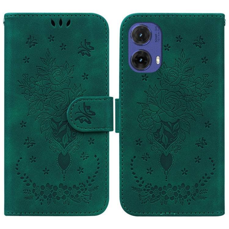 Custodia per telefono in pelle goffrata farfalla rosa, For Motorola Edge 50 Neo 5G Global, For Motorola Moto G04s / Moto E14, For Motorola Moto G85, For Motorola Edge 2024