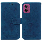 Custodia per telefono in pelle goffrata farfalla rosa, For Motorola Moto G 5G 2025, For Motorola Moto G75 5G, For Motorola Moto G35, For Motorola Moto G55