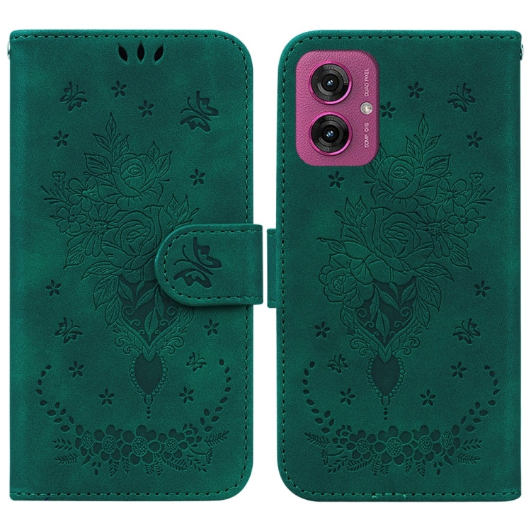 Custodia per telefono in pelle goffrata farfalla rosa, For Motorola Moto G 5G 2025, For Motorola Moto G75 5G, For Motorola Moto G35, For Motorola Moto G55