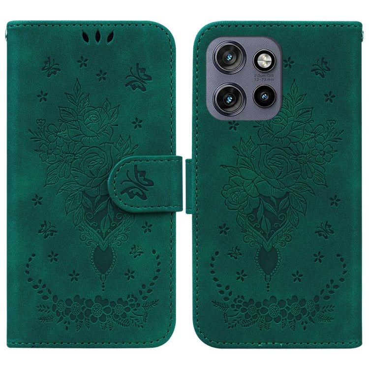 Custodia per telefono in pelle goffrata farfalla rosa, For Motorola Edge 50 Neo 5G Global, For Motorola Moto G04s / Moto E14, For Motorola Moto G85, For Motorola Edge 2024