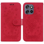 Custodia per telefono in pelle goffrata farfalla rosa, For Motorola Edge 50 Neo 5G Global, For Motorola Moto G04s / Moto E14, For Motorola Moto G85, For Motorola Edge 2024