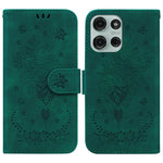 Custodia per telefono in pelle goffrata farfalla rosa, For Motorola Moto G 5G 2025, For Motorola Moto G75 5G, For Motorola Moto G35, For Motorola Moto G55