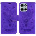 Custodia per telefono in pelle goffrata farfalla rosa, For Motorola Moto G 5G 2025, For Motorola Moto G75 5G, For Motorola Moto G35, For Motorola Moto G55