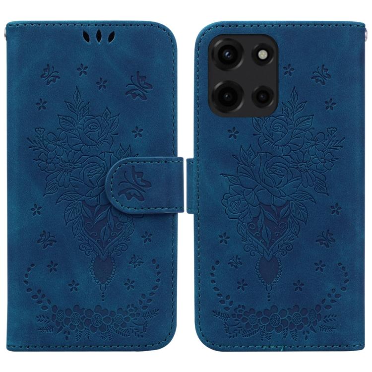 Custodia per telefono in pelle goffrata farfalla rosa, For Motorola Moto G 5G 2025, For Motorola Moto G75 5G, For Motorola Moto G35, For Motorola Moto G55