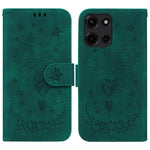 Custodia per telefono in pelle goffrata farfalla rosa, For Motorola Moto G 5G 2025, For Motorola Moto G75 5G, For Motorola Moto G35, For Motorola Moto G55