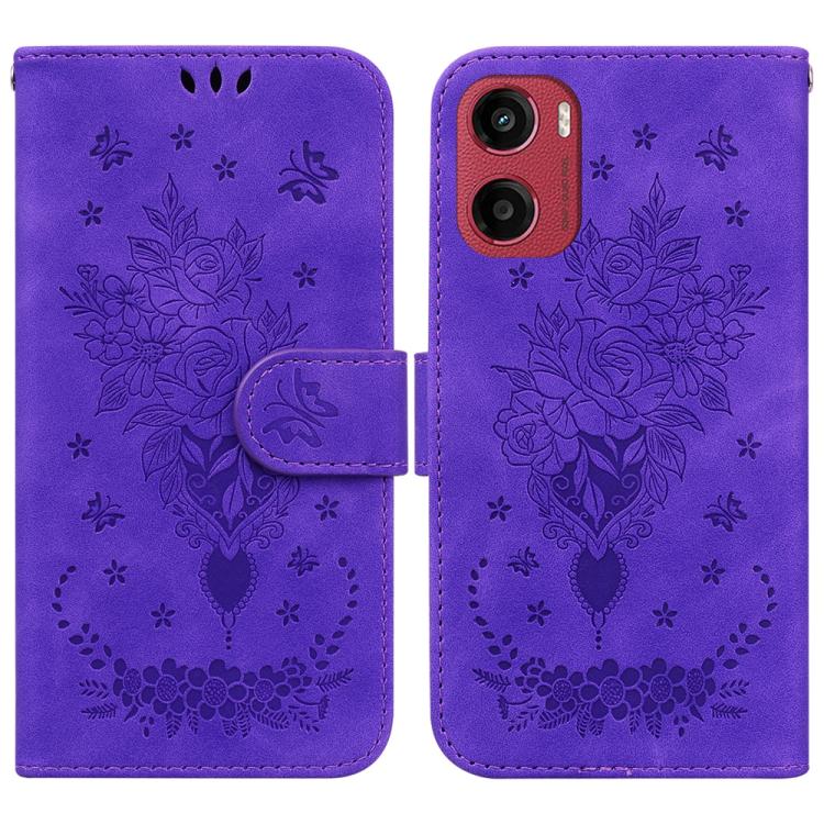 Custodia per telefono in pelle goffrata farfalla rosa, For Motorola Moto G86 5G, For Motorola Edge 60 Fusion / Edge 5G 2025, For Motorola Moto G05 / E15, For Motorola Moto G15
