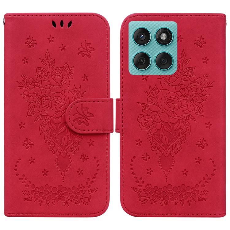 Custodia per telefono in pelle goffrata farfalla rosa, For Motorola Moto G86 5G, For Motorola Edge 60 Fusion / Edge 5G 2025, For Motorola Moto G05 / E15, For Motorola Moto G15