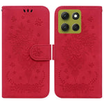 Custodia per telefono in pelle goffrata farfalla rosa, For Motorola Moto G86 5G, For Motorola Edge 60 Fusion / Edge 5G 2025, For Motorola Moto G05 / E15, For Motorola Moto G15