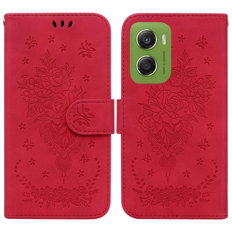 Custodia per telefono in pelle goffrata farfalla rosa, For Motorola Moto G Max / G87 / G77 / G67 5G, For Motorola Edge 70 Fusion 5G, For Motorola Moto G06 4G, For Motorola Moto G56 5G / G66j 5G / G66y 5G
