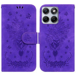 Custodia per telefono in pelle goffrata farfalla rosa, For Motorola Moto G Max / G87 / G77 / G67 5G, For Motorola Edge 70 Fusion 5G, For Motorola Moto G06 4G, For Motorola Moto G56 5G / G66j 5G / G66y 5G