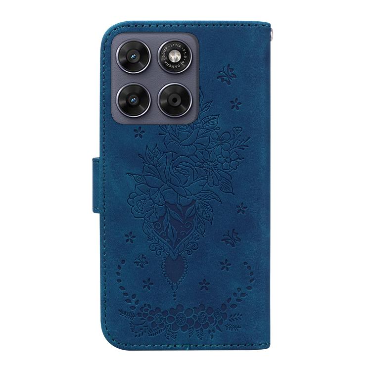 Custodia per telefono in pelle goffrata farfalla rosa, For Motorola Moto G Max / G87 / G77 / G67 5G, For Motorola Edge 70 Fusion 5G, For Motorola Moto G06 4G, For Motorola Moto G56 5G / G66j 5G / G66y 5G