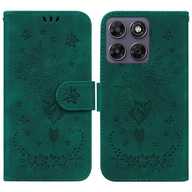 Custodia per telefono in pelle goffrata farfalla rosa, For Motorola Moto G Max / G87 / G77 / G67 5G, For Motorola Edge 70 Fusion 5G, For Motorola Moto G06 4G, For Motorola Moto G56 5G / G66j 5G / G66y 5G