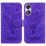 Custodia per telefono in pelle goffrata farfalla rosa, For OPPO Reno10 5G / Reno10 Pro Global, For OPPO A78 4G, For OPPO A98 5G / F23 5G India