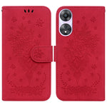 Custodia per telefono in pelle goffrata farfalla rosa, For OPPO Reno10 5G / Reno10 Pro Global, For OPPO A78 4G, For OPPO A98 5G / F23 5G India