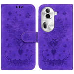 Custodia per telefono in pelle goffrata farfalla rosa, For OPPO Reno11 Pro 5G Global, For OPPO A59 5G / A2M, For OPPO A38 4G / A18, For OPPO A58 4G