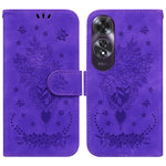 Custodia per telefono in pelle goffrata farfalla rosa, For OPPO Reno12 Pro 5G Global, For OPPO Reno12 5G Global, For OPPO K12x, For OPPO A60 4G