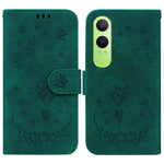 Custodia per telefono in pelle goffrata farfalla rosa, For OPPO Reno12 Pro 5G Global, For OPPO Reno12 5G Global, For OPPO K12x, For OPPO A60 4G
