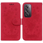Custodia per telefono in pelle goffrata farfalla rosa, For OPPO Reno12 Pro 5G Global, For OPPO Reno12 5G Global, For OPPO K12x, For OPPO A60 4G