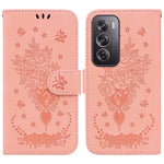Custodia per telefono in pelle goffrata farfalla rosa, For OPPO Reno12 Pro 5G Global, For OPPO Reno12 5G Global, For OPPO K12x, For OPPO A60 4G
