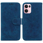 Custodia per telefono in pelle goffrata farfalla rosa, For OPPO Reno13 Pro Global, For OPPO Reno13 Global, For OPPO Reno13 F 4G / 5G, For OPPO Reno12 F 5G