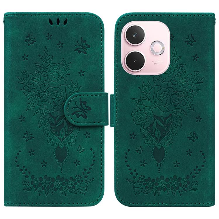 Custodia per telefono in pelle goffrata farfalla rosa, For OPPO Reno15 5G Global, For OPPO A6 GT 5G, For OPPO A5x 5G / A3 4G / 5G / A3x 4G / 5G, For OPPO A5 Pro 5G