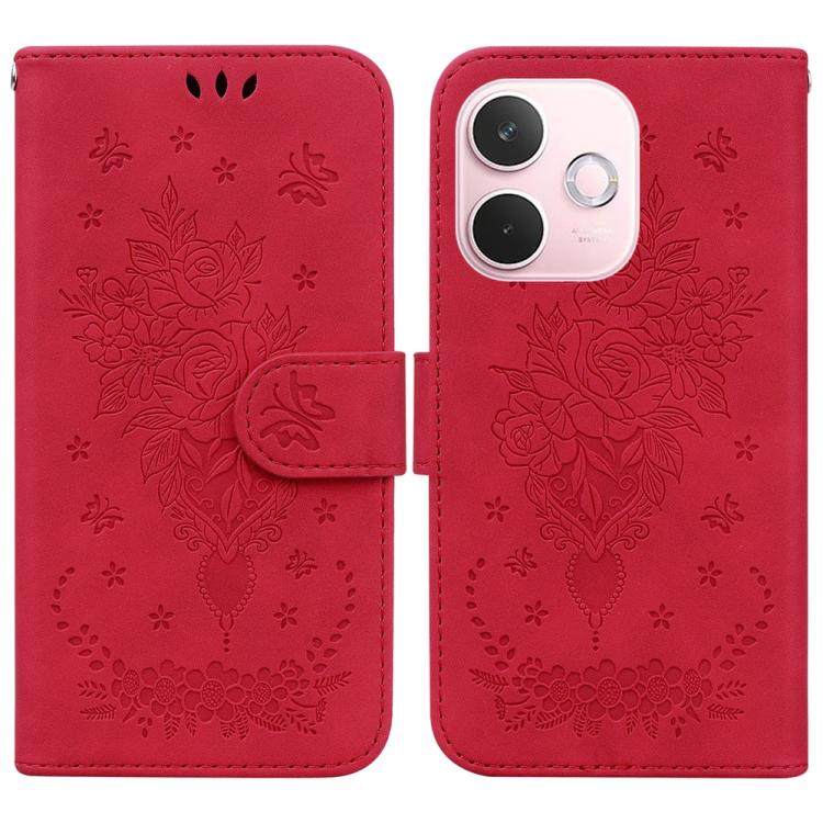 Custodia per telefono in pelle goffrata farfalla rosa, For OPPO Reno15 5G Global, For OPPO A6 GT 5G, For OPPO A5x 5G / A3 4G / 5G / A3x 4G / 5G, For OPPO A5 Pro 5G