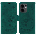 Custodia per telefono in pelle goffrata farfalla rosa, For OPPO Reno13 Pro Global, For OPPO Reno13 Global, For OPPO Reno13 F 4G / 5G, For OPPO Reno12 F 5G