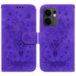 Custodia per telefono in pelle goffrata farfalla rosa, For OPPO Reno13 Pro Global, For OPPO Reno13 Global, For OPPO Reno13 F 4G / 5G, For OPPO Reno12 F 5G