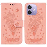 Custodia per telefono in pelle goffrata farfalla rosa, For OPPO Reno15 5G Global, For OPPO A6 GT 5G, For OPPO A5x 5G / A3 4G / 5G / A3x 4G / 5G, For OPPO A5 Pro 5G
