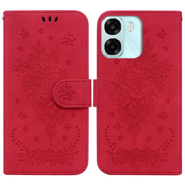 Custodia per telefono in pelle goffrata farfalla rosa, For OPPO A6 / A6s / A6t / A6x 4G / 5G Global, For OPPO Reno15 Pro Max 5G / Reno15 Pro India, For OPPO Reno15 Pro 5G / Reno15 Pro Mini 5G, For OPPO Reno15 F 5G Global