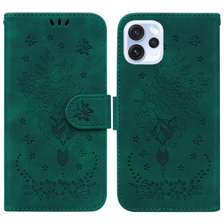 Custodia per telefono in pelle goffrata farfalla rosa, For OPPO A6 / A6s / A6t / A6x 4G / 5G Global, For OPPO Reno15 Pro Max 5G / Reno15 Pro India, For OPPO Reno15 Pro 5G / Reno15 Pro Mini 5G, For OPPO Reno15 F 5G Global