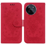 Custodia per telefono in pelle goffrata farfalla rosa, For Realme 12 Pro+ Global, For Realme C67 4G Global, For Realme 11 4G Global, For Realme 11 5G/Narzo 60 India Version