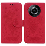 Custodia per telefono in pelle goffrata farfalla rosa, For Realme 12 Pro+ Global, For Realme C67 4G Global, For Realme 11 4G Global, For Realme 11 5G/Narzo 60 India Version