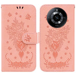 Custodia per telefono in pelle goffrata farfalla rosa, For Realme 12 Pro+ Global, For Realme C67 4G Global, For Realme 11 4G Global, For Realme 11 5G/Narzo 60 India Version