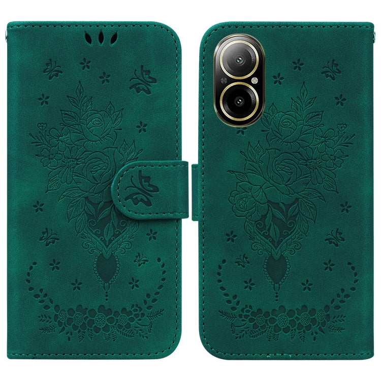 Custodia per telefono in pelle goffrata farfalla rosa, For Realme 12 Pro+ Global, For Realme C67 4G Global, For Realme 11 4G Global, For Realme 11 5G/Narzo 60 India Version