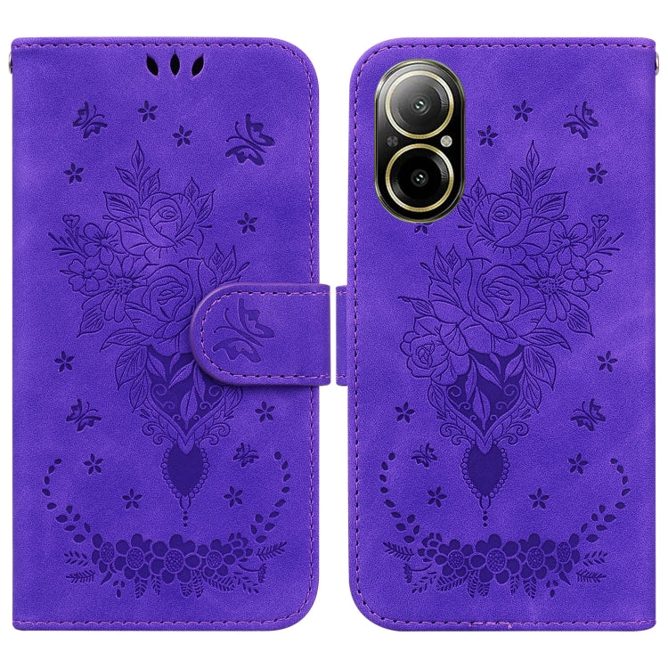 Custodia per telefono in pelle goffrata farfalla rosa, For Realme 12 Pro+ Global, For Realme C67 4G Global, For Realme 11 4G Global, For Realme 11 5G/Narzo 60 India Version