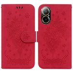 Custodia per telefono in pelle goffrata farfalla rosa, For Realme 12 Pro+ Global, For Realme C67 4G Global, For Realme 11 4G Global, For Realme 11 5G/Narzo 60 India Version