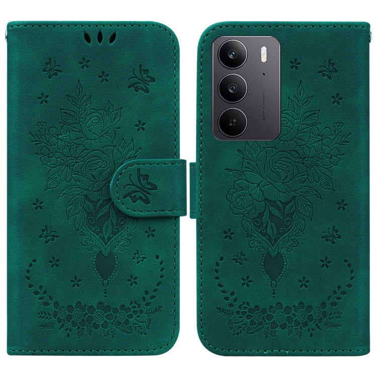 Custodia per telefono in pelle goffrata farfalla rosa, For Realme 14 Pro+, For Realme 14 Pro, For Realme C75, For Realme 13+ Global