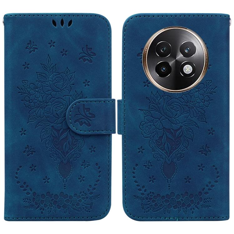 Custodia per telefono in pelle goffrata farfalla rosa, For Realme 14 Pro+, For Realme 14 Pro, For Realme C75, For Realme 13+ Global