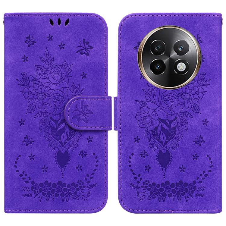 Custodia per telefono in pelle goffrata farfalla rosa, For Realme 14 Pro+, For Realme 14 Pro, For Realme C75, For Realme 13+ Global