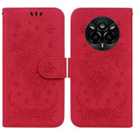 Custodia per telefono in pelle goffrata farfalla rosa, For Realme 14 Pro+, For Realme 14 Pro, For Realme C75, For Realme 13+ Global