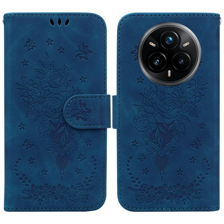 Custodia per telefono in pelle goffrata farfalla rosa, For Realme 14 Pro+, For Realme 14 Pro, For Realme C75, For Realme 13+ Global