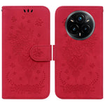 Custodia per telefono in pelle goffrata farfalla rosa, For Realme 14 Pro+, For Realme 14 Pro, For Realme C75, For Realme 13+ Global