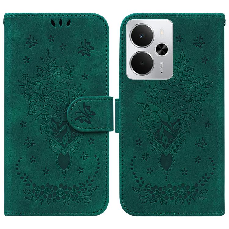 Custodia per telefono in pelle goffrata farfalla rosa, For Realme Narzo 80 Lite 4G / C71 India, For Realme 15 5G / Realme 15 Pro 5G, For Realme 14, For Realme Neo7 SE