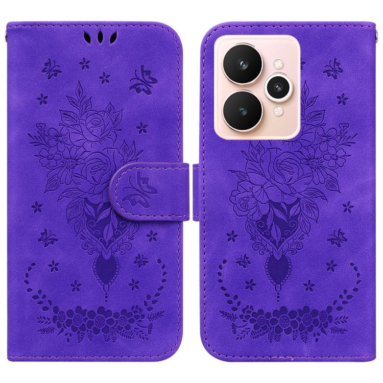 Custodia per telefono in pelle goffrata farfalla rosa, For Realme Narzo 80 Lite 4G / C71 India, For Realme 15 5G / Realme 15 Pro 5G, For Realme 14, For Realme Neo7 SE