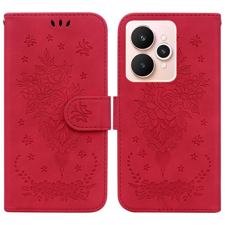 Custodia per telefono in pelle goffrata farfalla rosa, For Realme Narzo 80 Lite 4G / C71 India, For Realme 15 5G / Realme 15 Pro 5G, For Realme 14, For Realme Neo7 SE
