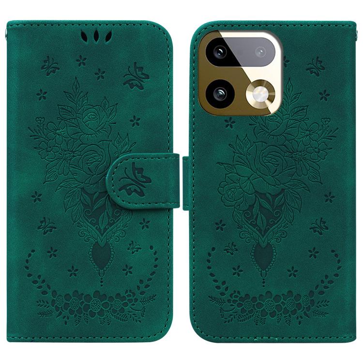 Custodia per telefono in pelle goffrata farfalla rosa, For Realme 16 5G, For Realme 16 Pro+ 5G, For Realme 16 Pro 5G, For Realme 15T 5G