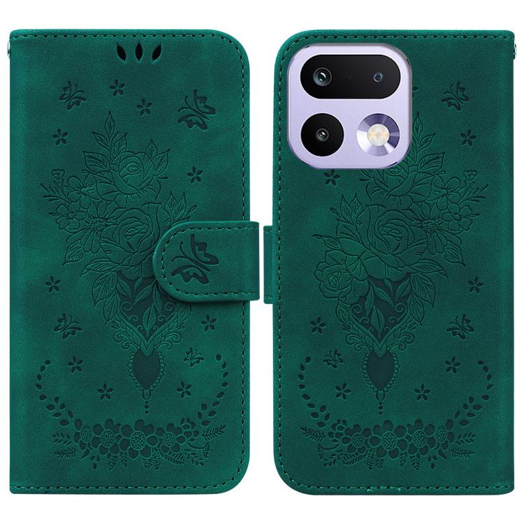 Custodia per telefono in pelle goffrata farfalla rosa, For Realme 16 5G, For Realme 16 Pro+ 5G, For Realme 16 Pro 5G, For Realme 15T 5G
